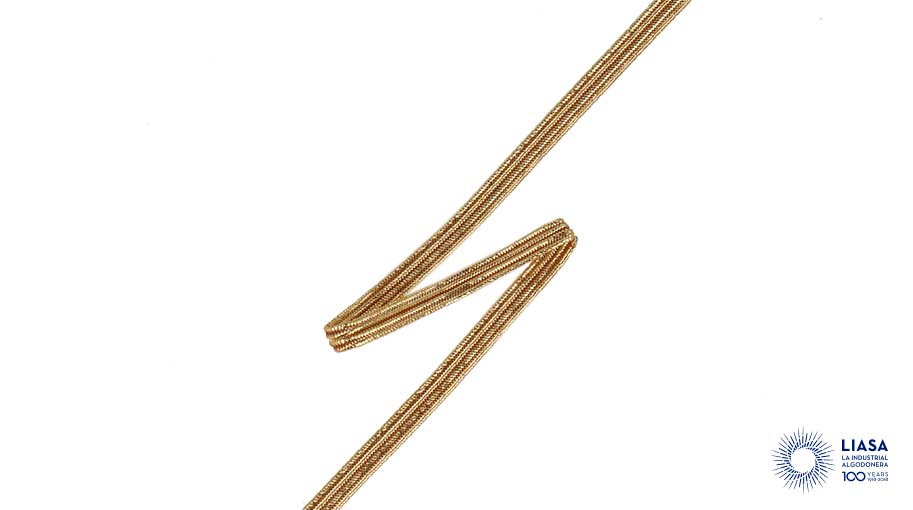  Metallic flat elastic ribbon 